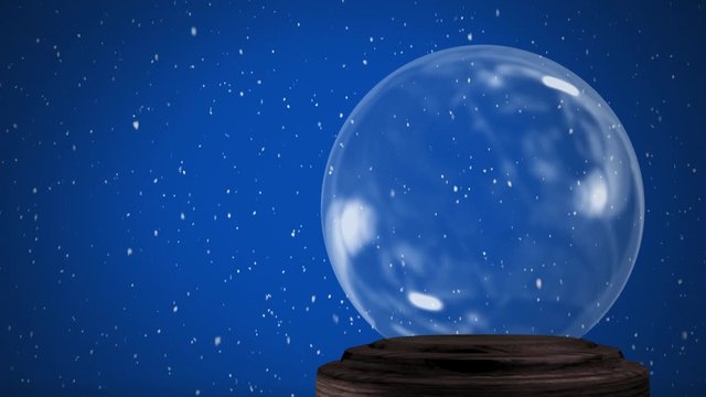 Empty snow globe