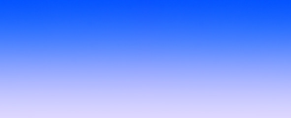 Gradient blue sky background. Bright blue empty banner. Wide blank copy space, water or sky abstract texture 