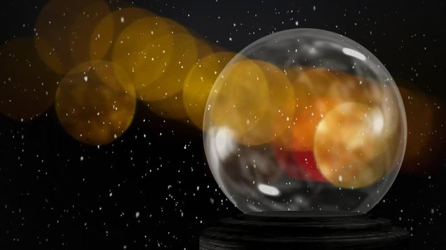 Empty snow globe