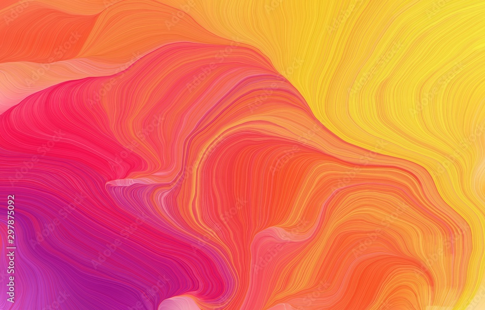 Poster futuristic wavy motion speed lines background or backdrop with indian red, pastel orange and tomato 