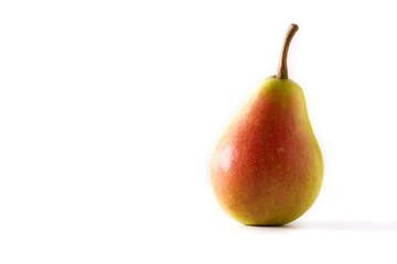 Fresh pear isolated on white background. Copy space