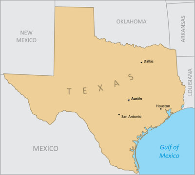 Texas region map