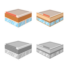 Isolated object of and urban symbol. Collection of and house stock symbol for web.