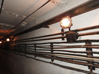 Underground Soviet bunker during the war, details and elements