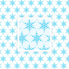 Set of Christmas vector patterns with hand drawn snowflakes. Festive winter patterns. Eps 10 vector illustration.