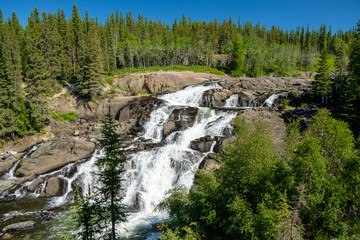 Fototapeta na wymiar Magnificent Cameron Falls, Northwest Territories