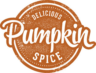 Pumpkin Spice Autumn Flavor Stamp
