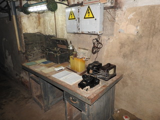 Underground Soviet bunker during the war, details and elements