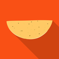 Vector illustration of pancake and flapjack icon. Web element of pancake and dessert stock vector illustration.