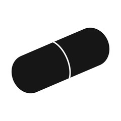 Vector design of capsule and drug logo. Web element of capsule and medicine vector icon for stock.