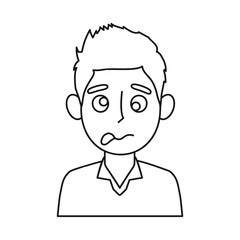 Isolated object of guy and laugh symbol. Collection of guy and funny vector icon for stock.