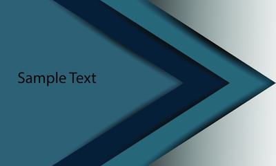 Triangle shape overlap and simple text