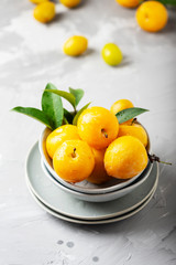 Yellow sweet plums