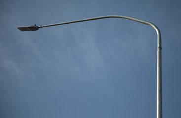 Large streetlamp over the interstate