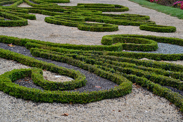 Naklejka premium Blumen im blühenden Barock in Ludwigsburg / Schloss Ludwigsburg / Märchengarten / Schlossgarten