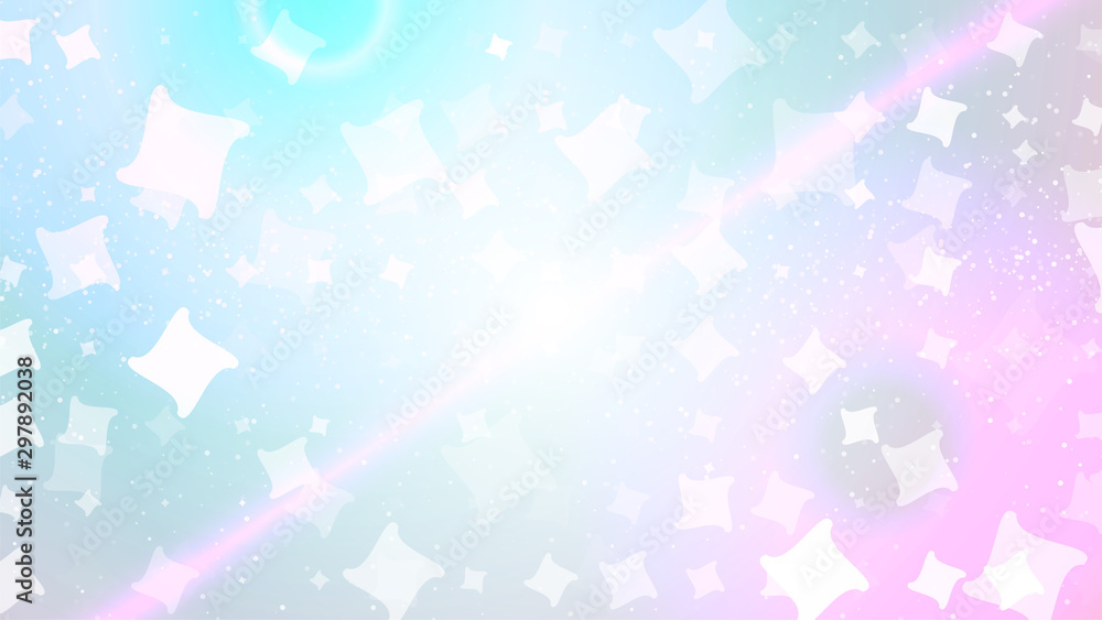 Poster abstract light color background. rounded white shapes on gradient backdrop with defocused glowing. p
