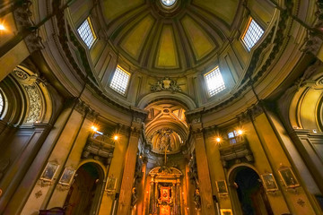 Obraz premium Altar Santa Maria dei Miracoli Church Piazza Popolo Rome Italy