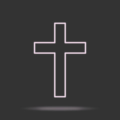 chist icon on the black backround vector