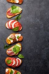 Traditional spanish tapas