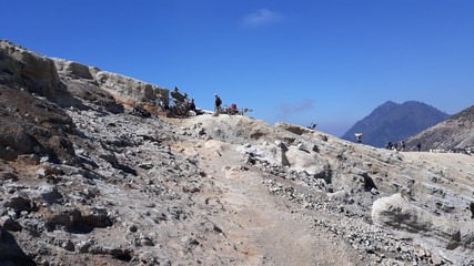 Kawah Ijen volcan d'Indonésie situé sur l'île de Java