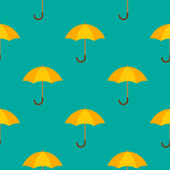 Fototapeta na wymiar Vector seamless pattern from umbrellas
