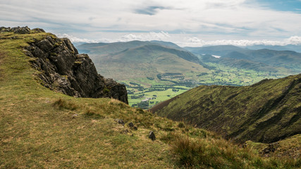 Lake District view from a mountain