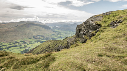 Fototapeta na wymiar Lake District view from a mountain