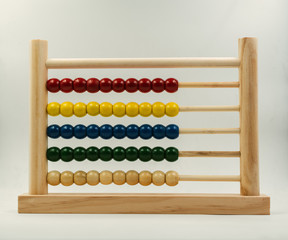 Wooden abacus, isolated
