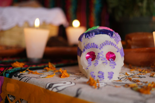 Ofrenda de D{ia de muertos