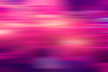 Abstract blurred background of multicolored horizontal pink lines and purple spots.