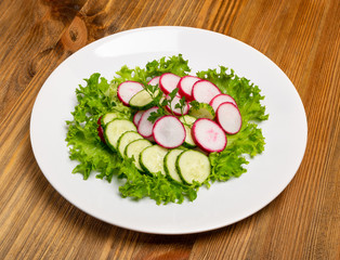Spring Radish Salad with Cucumber or Simple Rustic Salat