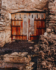 garage door located on the seashore to better preserve the boat and its tools