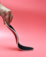 Orthopedic insoles for correction of flat feet