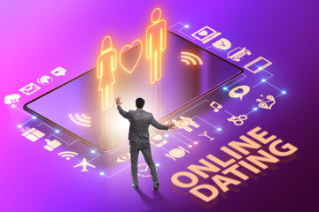 Concept of online dating and matching
