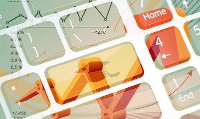 Bottom on a Laptop with Graduate Hat - Close Up