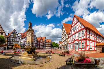 Marktplatz, Hofgeismar, Hessen, Deutschland 