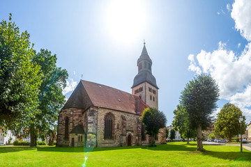 Fototapeta na wymiar Altstädter Kirche, Hofgeismar, Hessen, Deutschland 