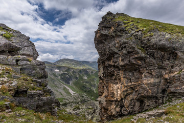Breathtaking summit at Rila mountain in Bulgaria.