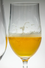 Two beer glasses