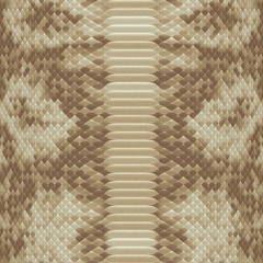 Snake beige and brown seamless texture, orange dirty white, symmetrical, very high resolution