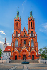 Fototapeta na wymiar Historic parish church in Bialystok, Poland