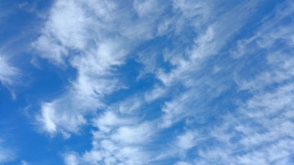 blue sky with white clouds