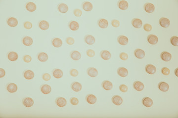 A photo of different medical tablets and pills