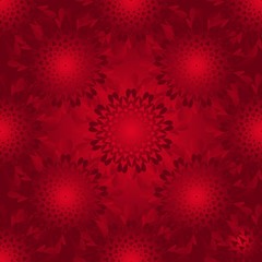 абстрактный узор красные цветы