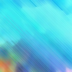 futuristic concept of diagonal motion speed lines with medium turquoise, turquoise and steel blue colors. good as background or backdrop wallpaper. square graphic