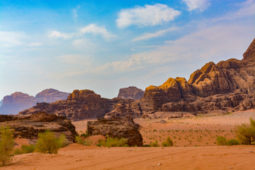 Wadi Rum desert in Jordan