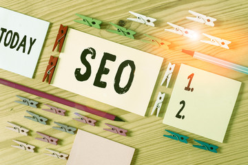 Handwriting text writing Seo. Conceptual photo incredibly effective way to market your near...