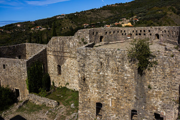 Stari Bar (Old Bar), Montenegro, the different view of the ancient city fortress, an open-air museum and the largest and the most important Medieval archaeological site in the Balkans, archaeologicall