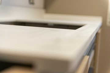 ENCIMERA Y FREGADERO COCINA DE CORIAN , KRION 