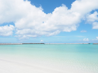 与論島の青くて美しい海